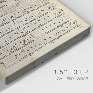 Vellum Songbook III - Canvas Art Print