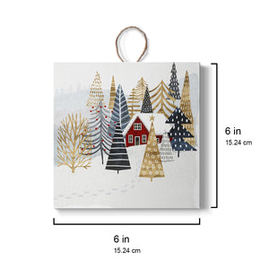 Christmas Chalet I, Handmade Ornament