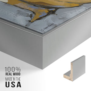 Grey Maiden II - Framed Premium Gallery Wrapped Canvas L Frame - Ready to Hang