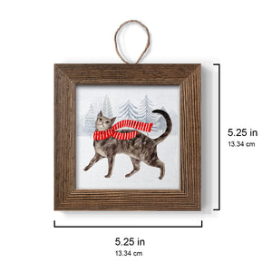 Christmas Cats & Dogs I, Handmade Ornament