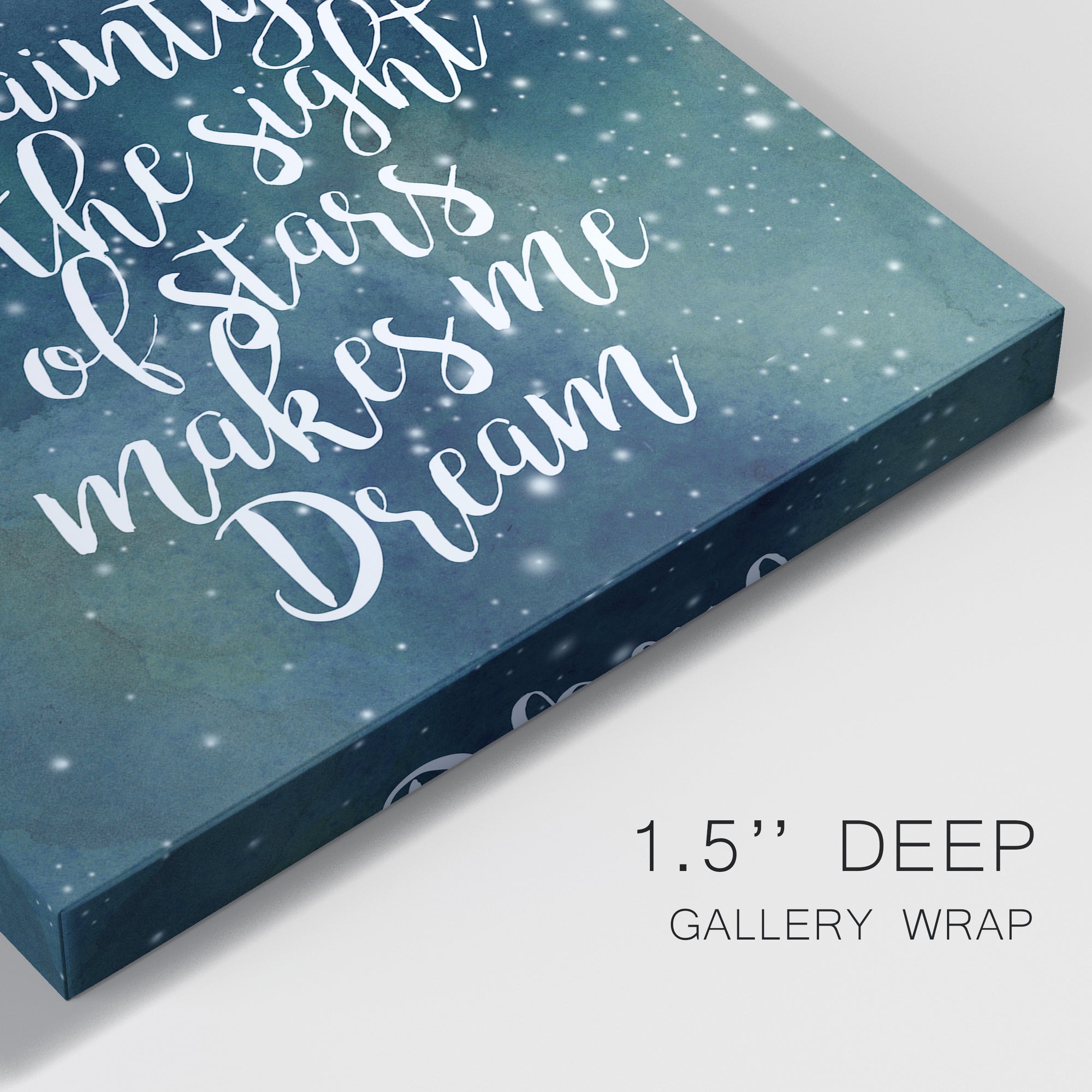 Galaxy Quote II Premium Gallery Wrapped Canvas - Ready to Hang