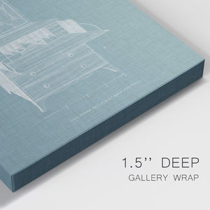 Hepplewhite Desk & Bookcase I - Canvas Art Print