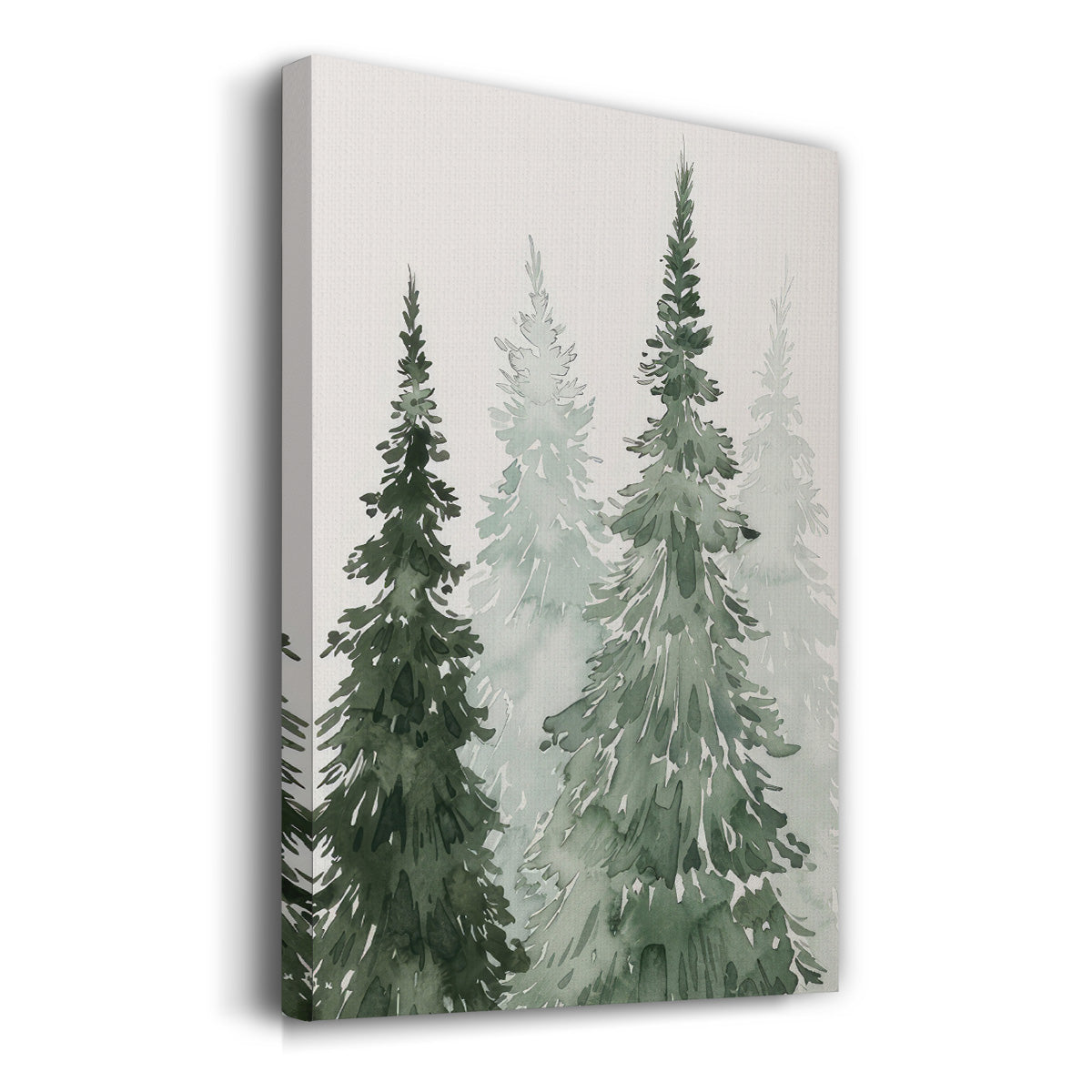 Winter Washed Coppice II - Gallery Wrapped Canvas