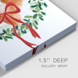 Woodland Holiday Collection B Premium Gallery Wrapped Canvas - Ready to Hang