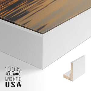 Molten Gold - Framed Premium Gallery Wrapped Canvas L Frame - Ready to Hang