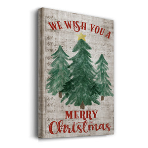 We Wish You A Merry Christmas - Gallery Wrapped Canvas
