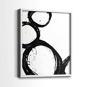 Colorful geometric landscape artwork depicting a coastal view with blue waters and green hills during daytime