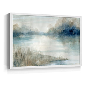 42053,watercolor,landscape,serene,reflection,river,dawn,mist,greenery,tranquility,calm,nature,peaceful,art,brushstrokes,sky,water,scenery,outdoor,riverbank,colors,light,softness,beauty,environment,subtle,composition,texture,stillness,horizon,morning,blue,shades,natural,creative,peacefulness,palette,tranquil,development,Re-stickable,Abstract