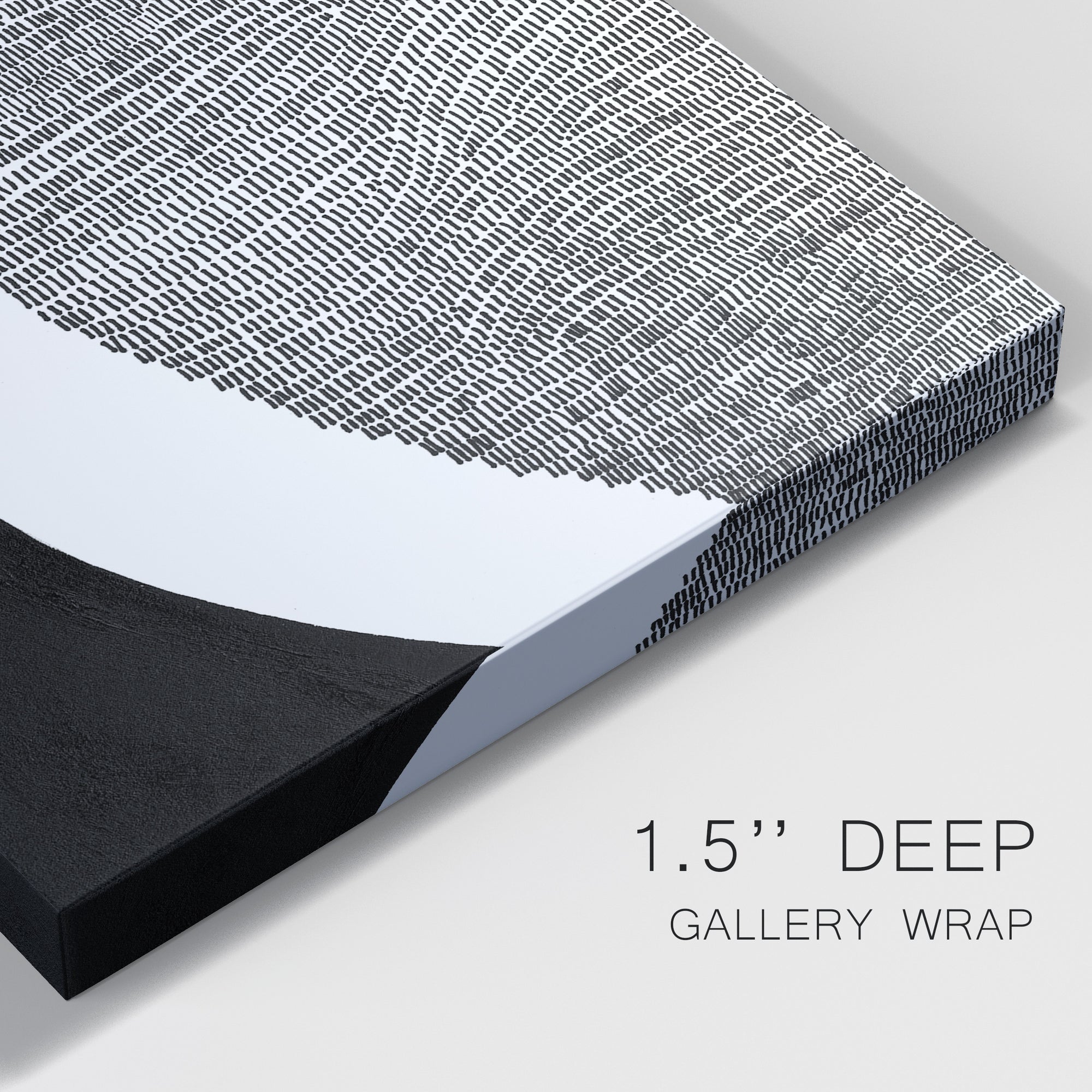 Black & White Abstract I Premium Gallery Wrapped Canvas - Ready to Hang