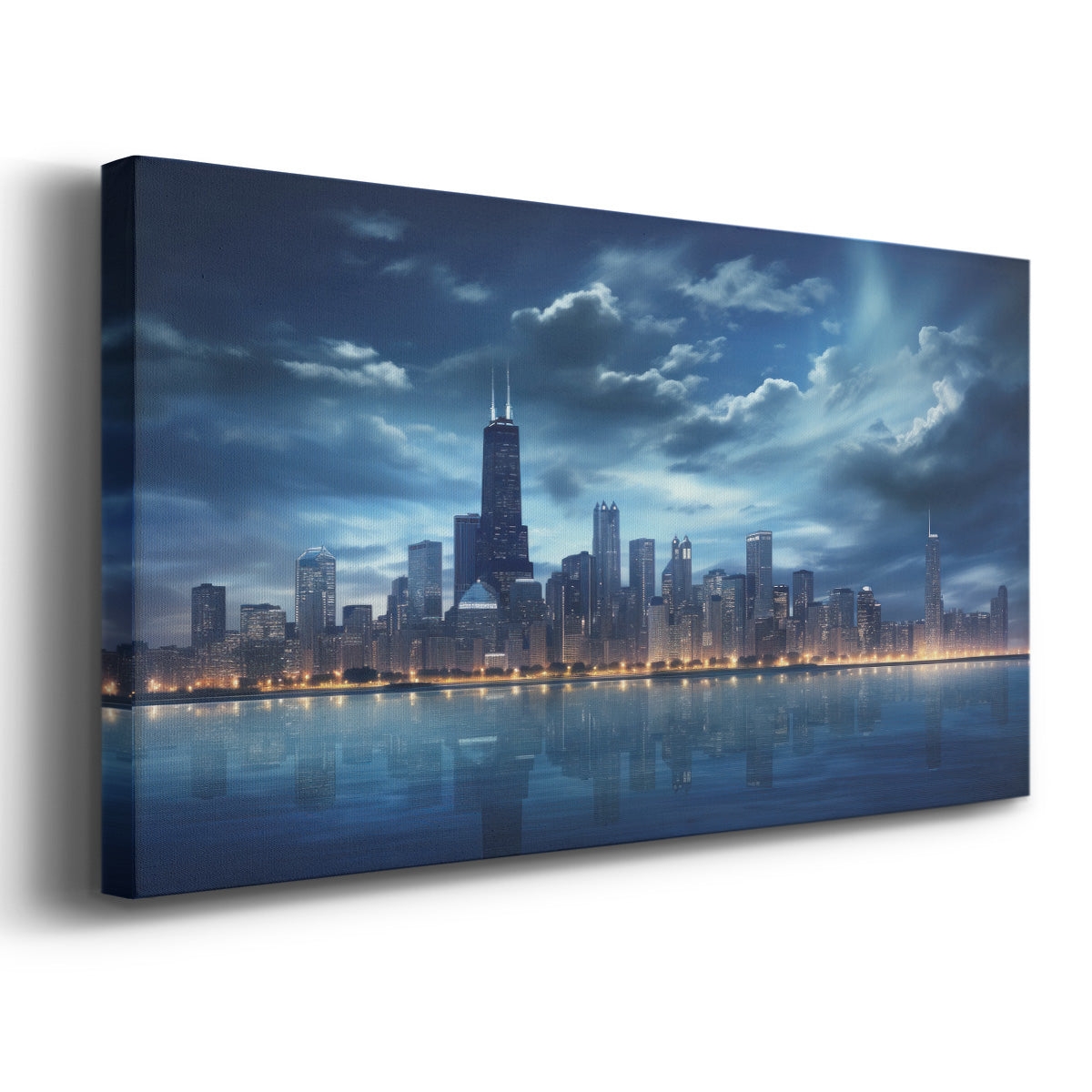 Chicago Horizon Illistartion - Gallery Wrapped Canvas