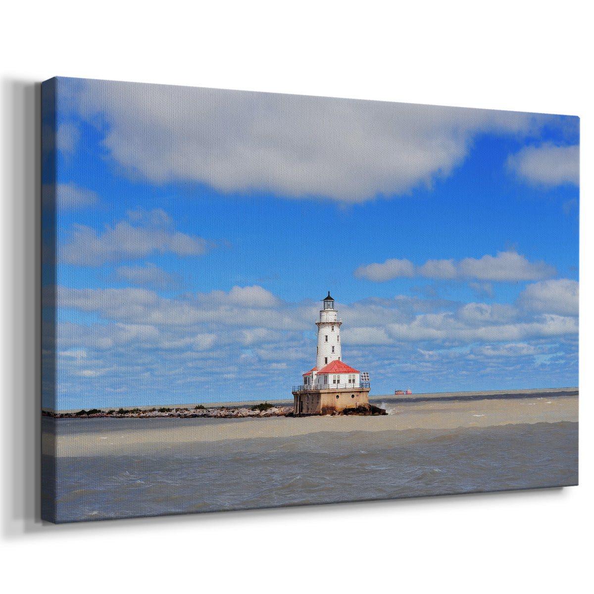 Chicago Harbor Lighthouse III - Gallery Wrapped Canvas