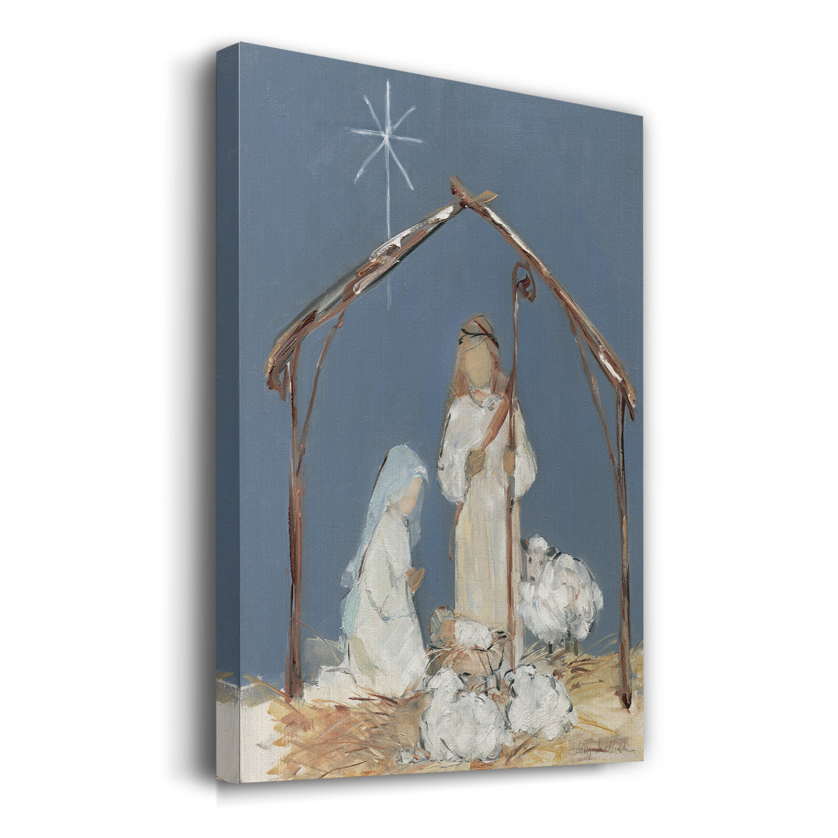 Twilight Nativity Prayer - Gallery Wrapped Canvas