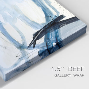 Indigo Swash II Premium Gallery Wrapped Canvas - Ready to Hang