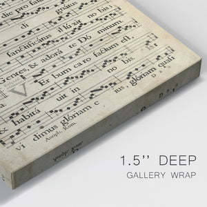 Vellum Songbook IV - Canvas Art Print