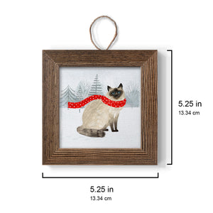Christmas Cats & Dogs III, Handmade Ornament