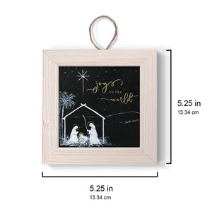 Joy to the World Nativity, Handmade Ornament