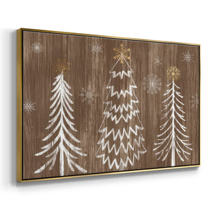 Barnwood Wonderland Collection A - Framed Gallery Wrapped Canvas in Floating Frame