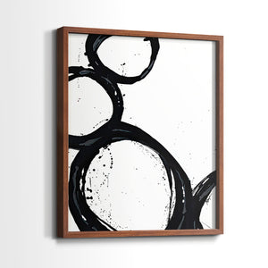 Colorful geometric landscape artwork depicting a coastal view with blue waters and green hills during daytime