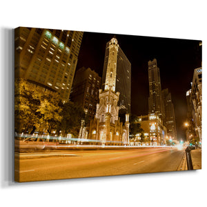 Watertower in Motion - Gallery Wrapped Canvas