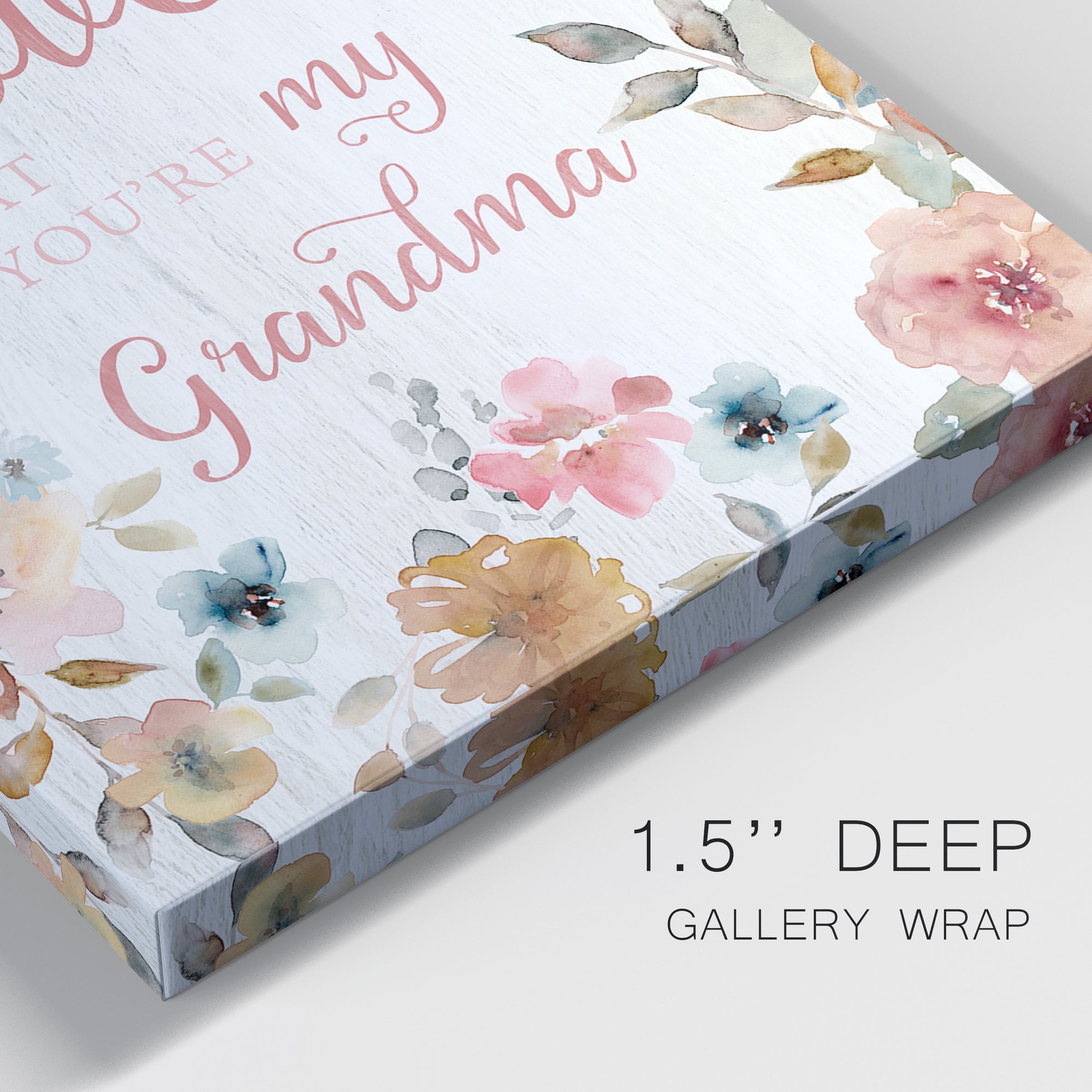 Love Grandma Premium Gallery Wrapped Canvas - Ready to Hang - Set of 2 - 8 x 12 Each