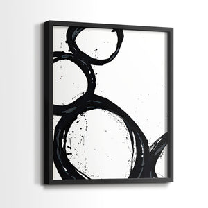 Colorful geometric landscape artwork depicting a coastal view with blue waters and green hills during daytime