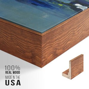 Current Air I - Framed Premium Gallery Wrapped Canvas L Frame - Ready to Hang