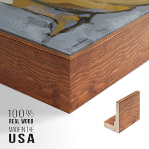 Grey Maiden II - Framed Premium Gallery Wrapped Canvas L Frame - Ready to Hang