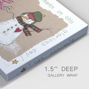 Snowmen Friends Premium Gallery Wrapped Canvas - Ready to Hang
