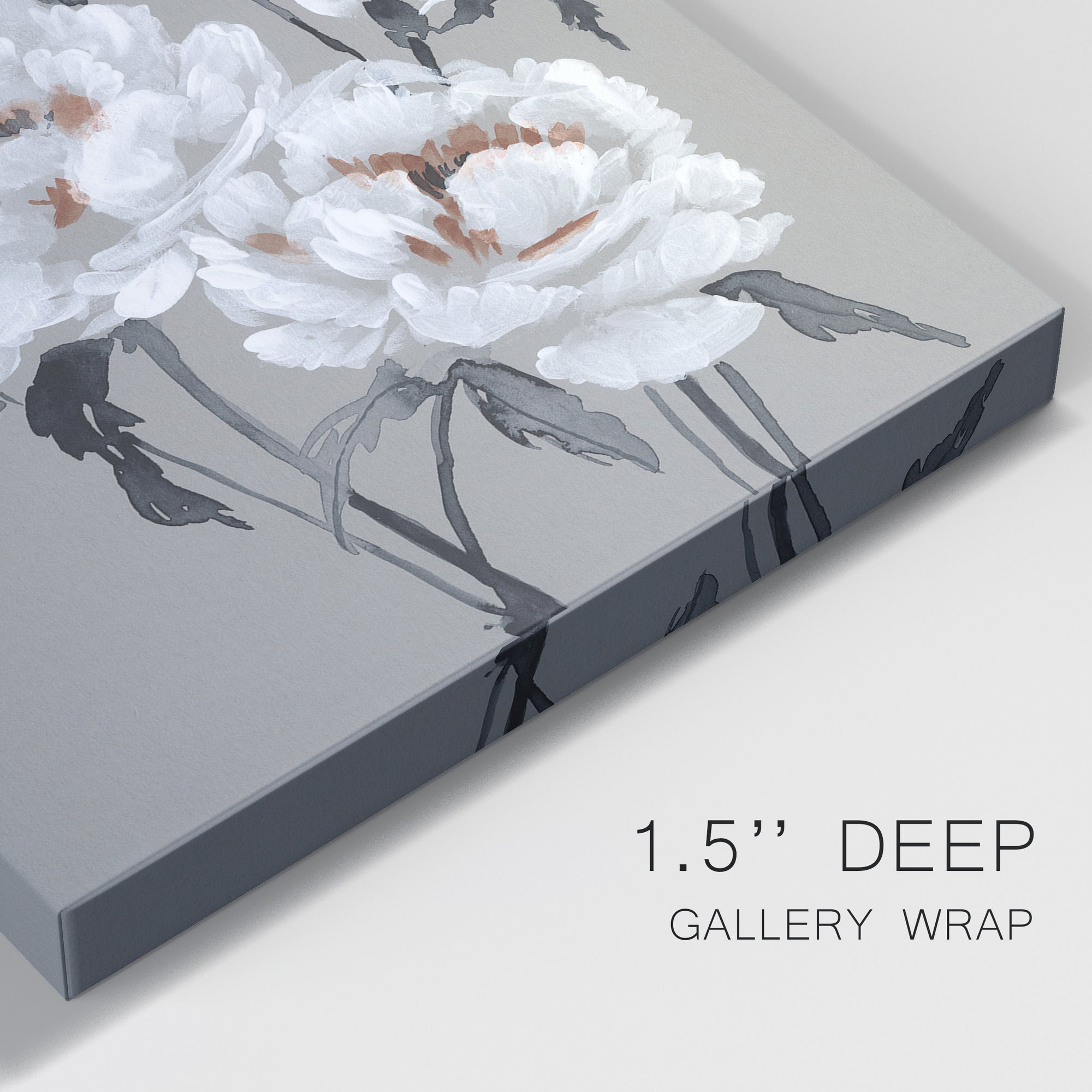 Peony Profusion I Premium Gallery Wrapped Canvas - Ready to Hang