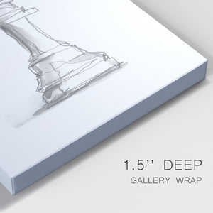 Chess Piece Study IV Premium Gallery Wrapped Canvas - Ready to Hang
