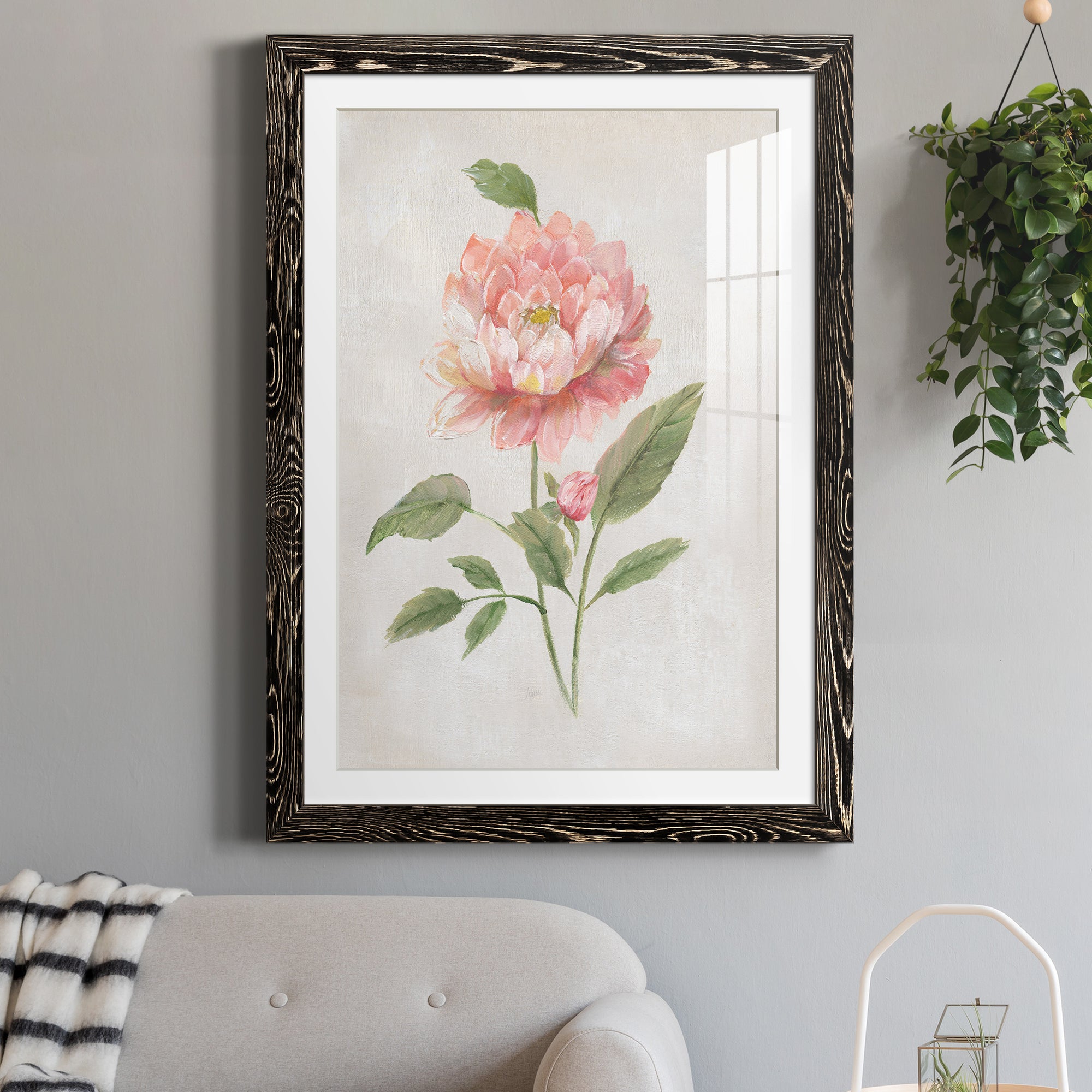 Grandiflora III - Barnwood Framed Art Print