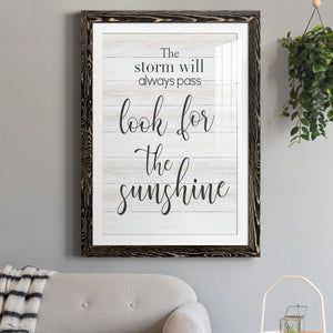 Look for the Sunshine - Premium Framed Print - Distressed Barnwood Frame - Ready to Hang