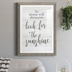 Look for the Sunshine - Premium Framed Print - Distressed Barnwood Frame - Ready to Hang