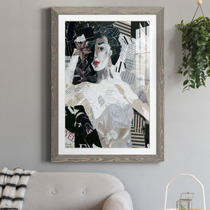 Runway Star - Barnwood Framed Art Print