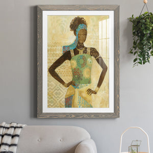 Tribal Vision I - Barnwood Framed Art Print