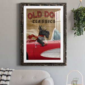 Old Dog Classics - Premium Framed Print - Distressed Barnwood Frame - Ready to Hang