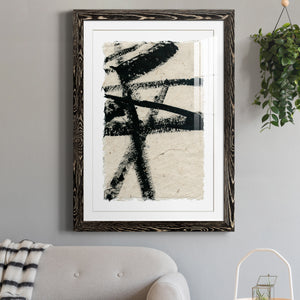 Lines Crossed III - Premium Framed Print - Distressed Barnwood Frame - Ready to Hang
