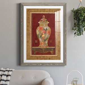 Romantic Urn II - Barnwood Framed Art Print