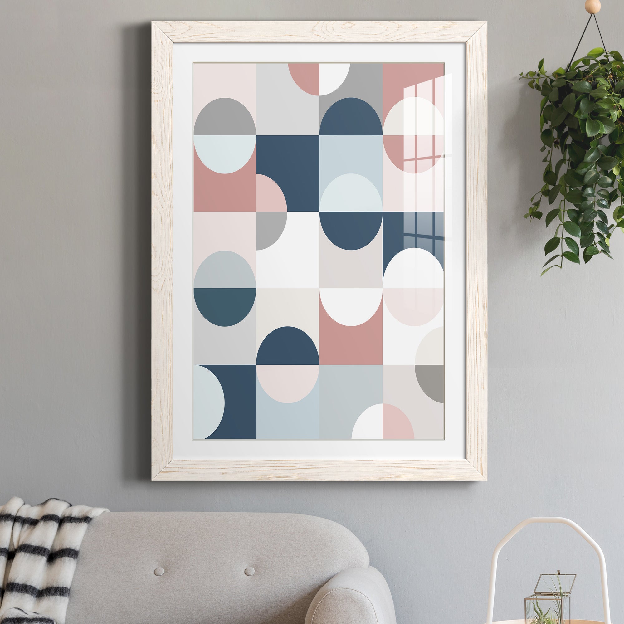 Modern Reflection - Barnwood Framed Art Print