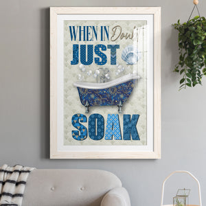 Just Soak - Premium Framed Print - Distressed Barnwood Frame - Ready to Hang
