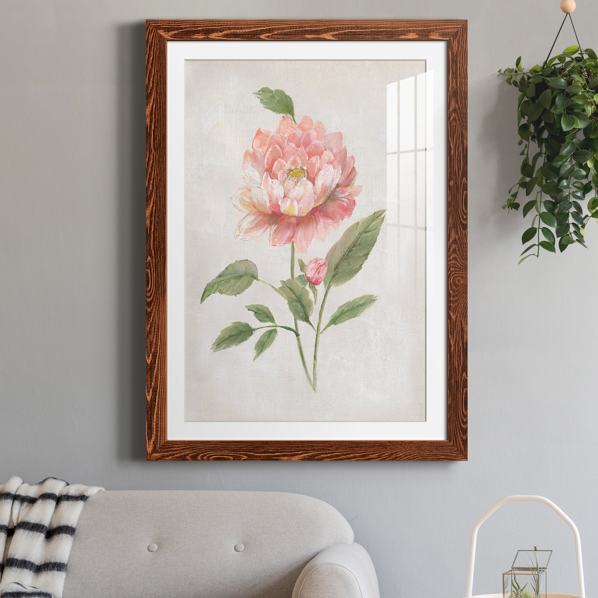 Grandiflora III - Barnwood Framed Art Print