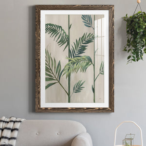 Modern Fronds II - Barnwood Framed Art Print