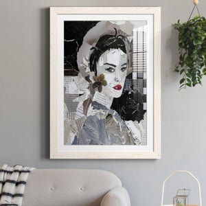 Runway Pause - Barnwood Framed Art Print