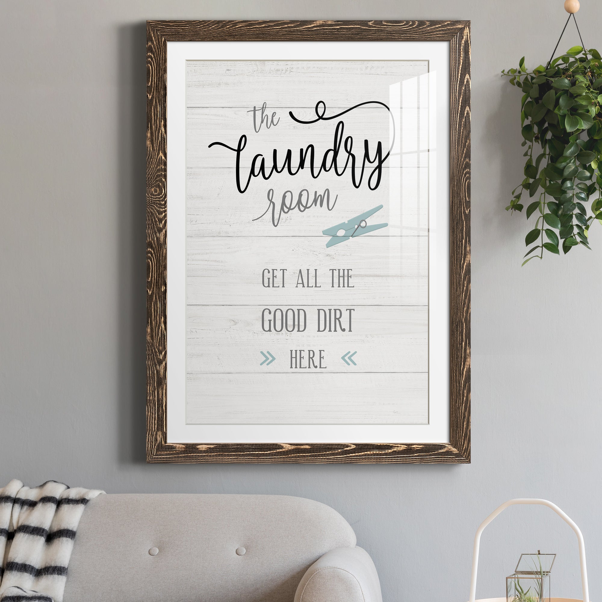 Good Dirt - Premium Framed Print - Distressed Barnwood Frame - Ready to Hang