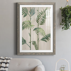 Modern Fronds I - Barnwood Framed Art Print