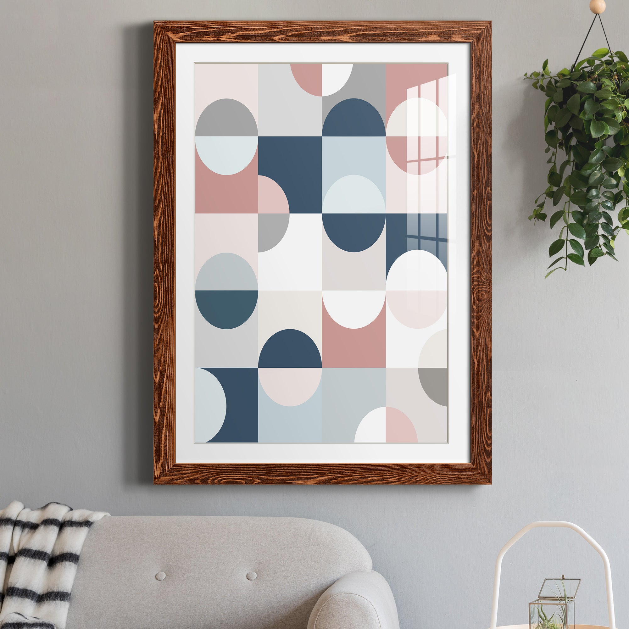Modern Reflection - Barnwood Framed Art Print