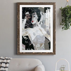 Runway Star - Barnwood Framed Art Print