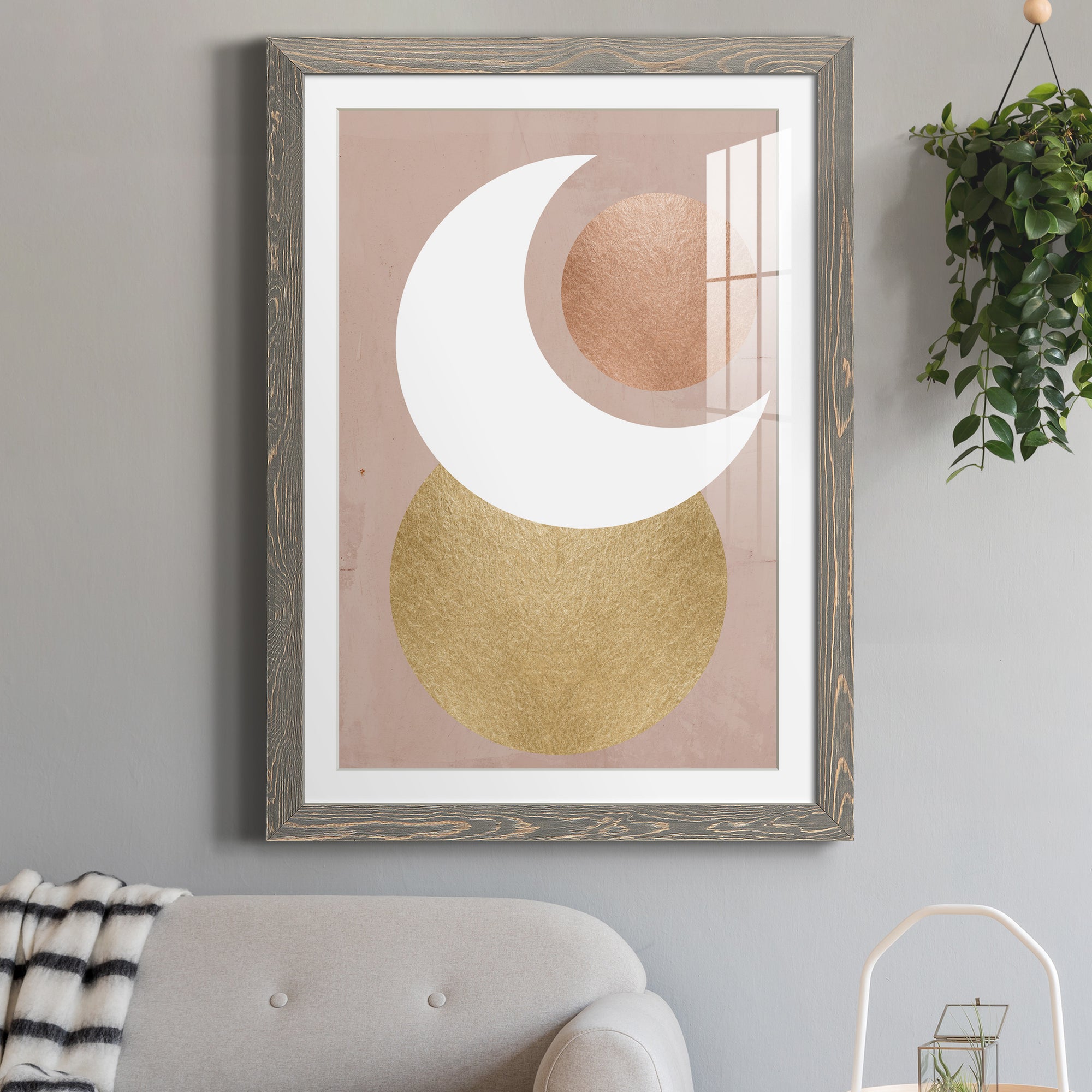 Lunar Mystic - Premium Framed Print - Distressed Barnwood Frame - Ready to Hang