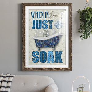 Just Soak - Premium Framed Print - Distressed Barnwood Frame - Ready to Hang