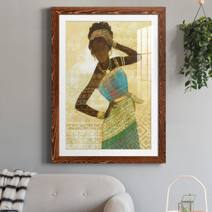 Tribal Vision II - Barnwood Framed Art Print